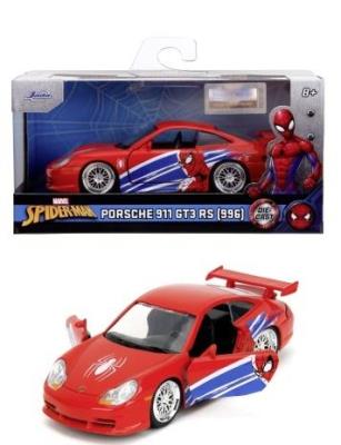 Jada SpiderMan Porsche 911 GT3 RS 1:32. Wydawca: Jada. SmakLiter.pl Opakowanie Jada SpiderMan Porsche 911 GT3 RS 1:32