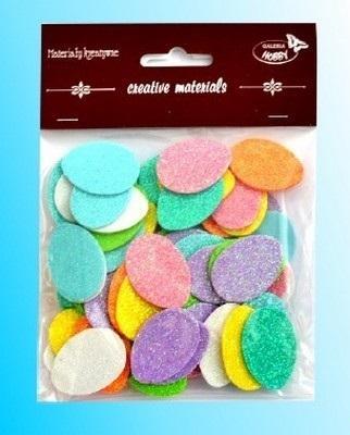 Opakowanie Jaja małe brokatowe 72szt