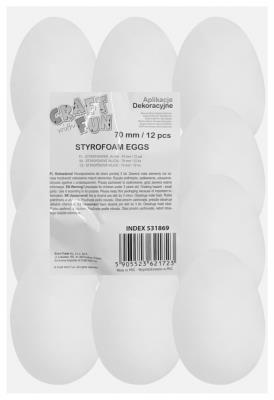 Opakowanie Jajka styropianowe 7cm 12 szt.