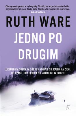 Jedno po drugim. Autor: Ruth Ware. SmakLiter.pl Okładka książki Jedno po drugim