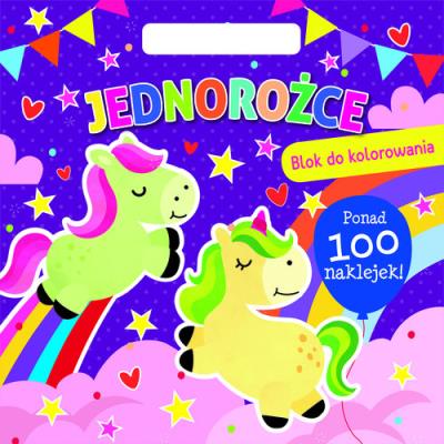 Okładka książki Jednorożce. Blok do kolorowania