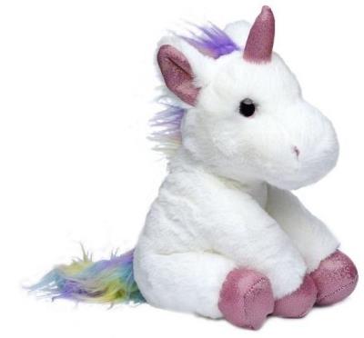 Opakowanie Jednorożec biało-tęczowy 35 cm