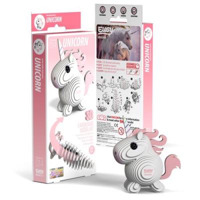 Opakowanie Jednorożec Różowy Eugy Eko Układanka 3D