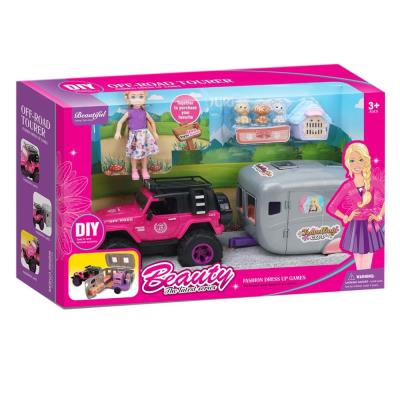 Opakowanie Jeep na baterie z przyczepą