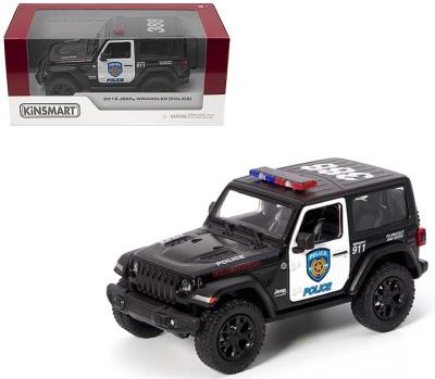 Jeep wrangler policja 1:34. Wydawca: Kinsmart. SmakLiter.pl Opakowanie Jeep wrangler policja 1:34