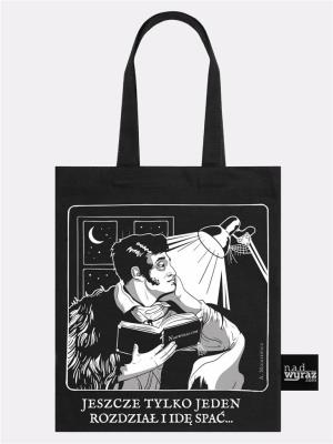 Opakowanie Jeszcze tylko jeden rozdział Mickiewicz Torba na książki bawełniana czarna