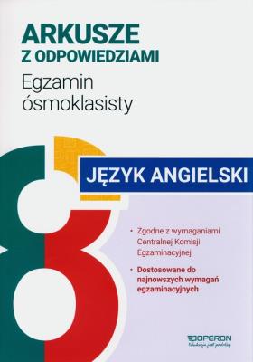 Okładka książki Język angielski Arkusze Egzamin ósmoklasisty 2024