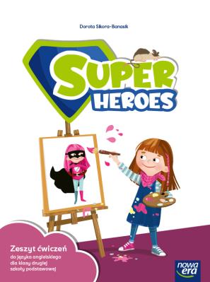 Okładka książki Język angielski Super Heroes NEON Zeszyt ćwiczeń 2 klasa szkoła podstawowa EDYCJA 2024-2026