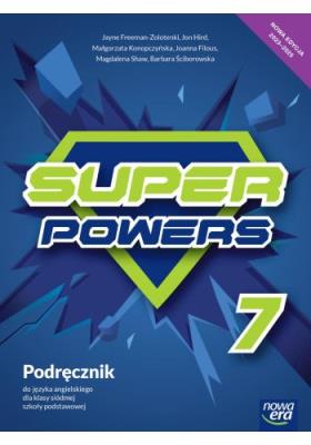 Okładka książki Język angielski super powers NEON podręcznik dla klasy 7 szkoły podstawowej EDYCJA 2023-2025