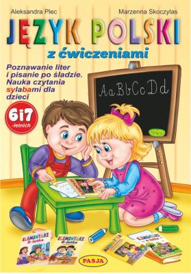 Język polski z ćwiczeniami. Autor: Aleksandra Plec, Marzenna Skoczylas. SmakLiter.pl Okładka książki Język polski z ćwiczeniami