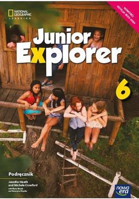 Junior Explorer 6 Podr. 2022 NE. Autor: Jennifer Heath-Kalligeraki, Mrozik-Jadacka Marta. SmakLiter.pl Okładka książki Junior Explorer 6 Podr. 2022 NE