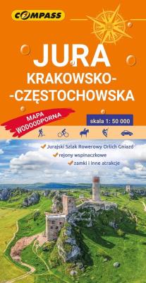 Okładka książki Jura Krakowsko-Częstochowska Mapa wodoodporna