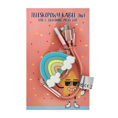 Opakowanie Kabelek 3w1 Tęcza