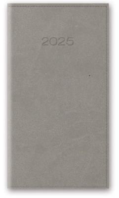 Okładka książki KAL 2025 A6 TYGODNIOWY OPRAWA VIVELLA - Szary