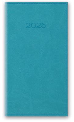 Okładka książki KAL 2025 A6 TYGODNIOWY OPRAWA VIVELLA - Turkusowy