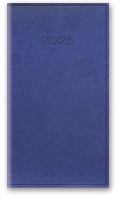 Okładka książki KAL 2025 A6 TYGODNIOWY OPRAWA VIVELLA - Zgaszony niebieski