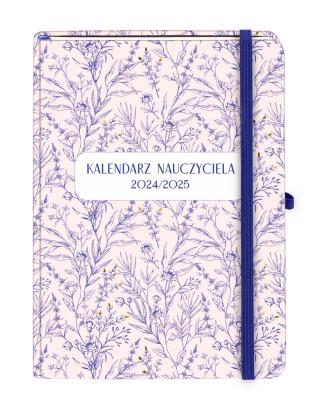 Okładka książki Kal Naucz 2024/2025 A5 TDW kwiatowy
