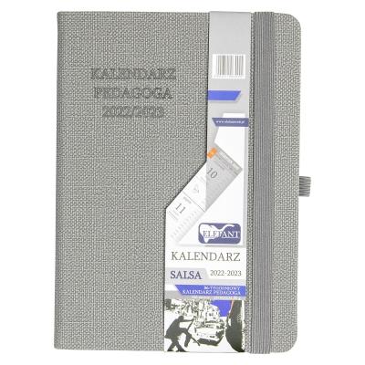 Opakowanie Kalendarz 2022/23 B6 tyg. Salsa szary ELEFANT