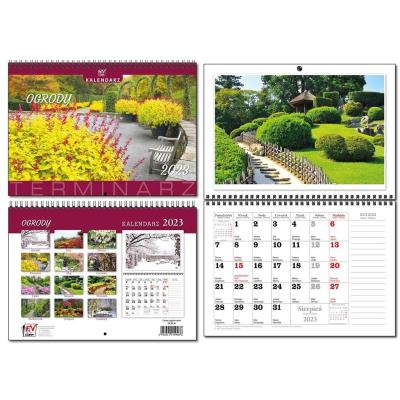 Opakowanie Kalendarz 2023 13 Plansz A4 Ogrody