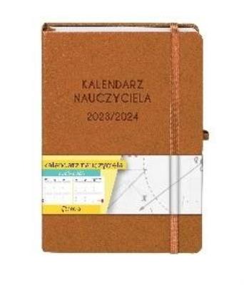 Okładka książki Kalendarz 2023/2024 A5 nauczyciela TDW brązowy