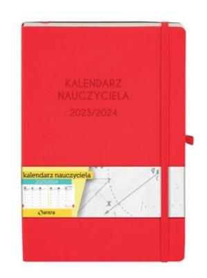 Okładka książki Kalendarz 2023/2024 A5 nauczyciela TDW czerwony
