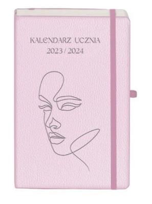 Okładka książki Kalendarz 2023/2024 A5 ucznia TNS jasnoróżowy