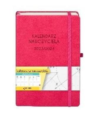 Okładka książki Kalendarz 2023/2024 B5 nauczyciela TDW rózowy