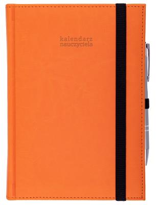 Opakowanie Kalendarz 2023/2024 nauczyciela Nebraska z gumką POMARAŃCZ