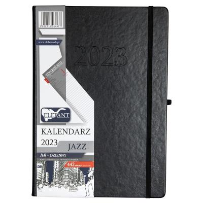 Opakowanie Kalendarz 2023 A4 Jazz dzienny czarny