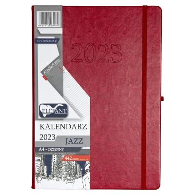 Opakowanie Kalendarz 2023 A4 Jazz dzienny czerwony