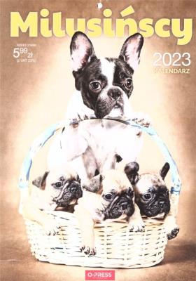 Opakowanie Kalendarz 2023 A4 Ścienny milusińscy