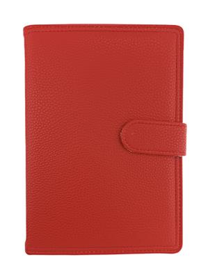 Opakowanie Kalendarz 2023 A5 dzienny z zapięciem ekoskóra czerwony