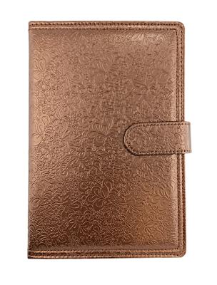 Opakowanie Kalendarz 2023 A5 dzienny z zapięciem flower brązowy