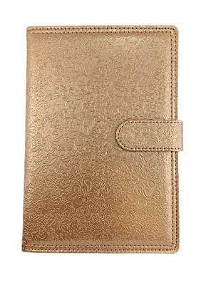 Opakowanie Kalendarz 2023 A5 dzienny z zapięciem flower złoty