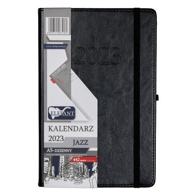 Opakowanie Kalendarz 2023 A5 Jazz dzienny czarny