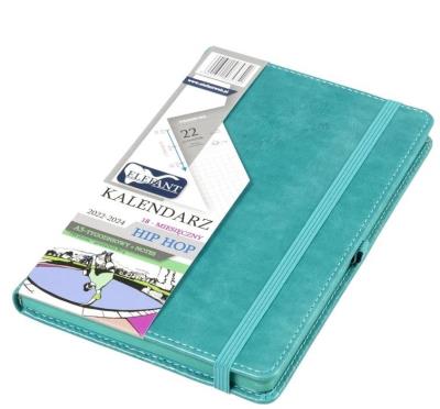 Opakowanie Kalendarz 2023 A5 tyg. Hip hop turkusowy ELEFANT
