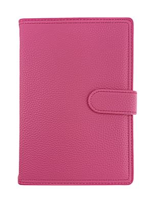 Opakowanie Kalendarz 2023 A5 tygodniowy z zapięciem ekoskóra malinowy