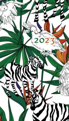 Opakowanie Kalendarz 2023 A6 tygodniowy soft zebry