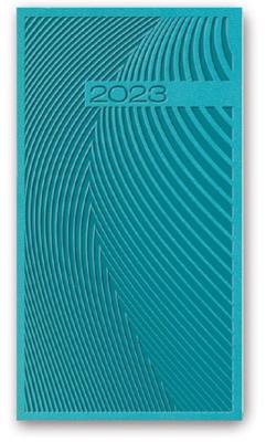 Opakowanie Kalendarz 2023 A6 tygodniowy vivella relief turkusowy