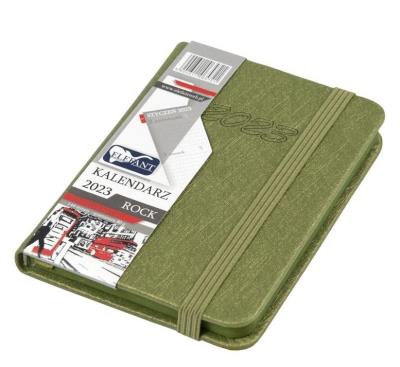 Opakowanie Kalendarz 2023 A7 tyg. Rock oliwka ELEFANT