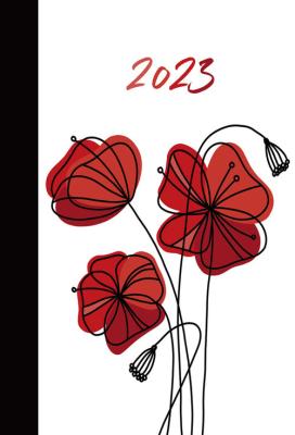 Opakowanie Kalendarz 2023 B6 dzienny soft kwiaty