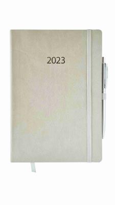 Opakowanie Kalendarz 2023 flex z gumką A5 tygodniowy szary V6