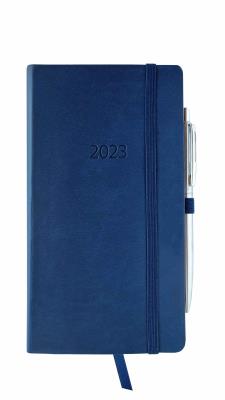 Opakowanie Kalendarz 2023 flex z gumką Dl tygodniowy garnatowy V2