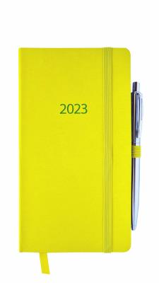 Opakowanie Kalendarz 2023 flex z gumką Dl tygodniowy neonowy V5