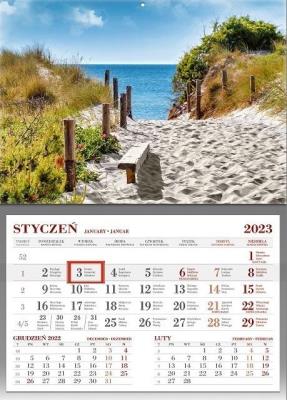 Opakowanie Kalendarz 2023 jednodzielny Morze