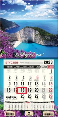 Opakowanie Kalendarz 2023 jednodzielny Zakhintos KTJ-2 V9