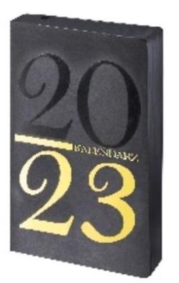 Okładka książki Kalendarz 2023 Karft A5 czarny DNS ANTRA