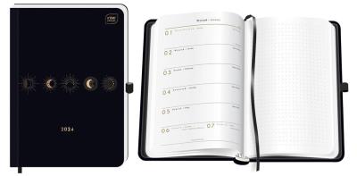 Opakowanie Kalendarz 2023 książkowy A5/192K Met. Moon