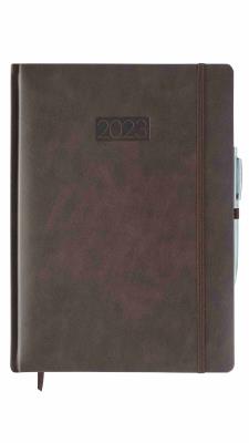 Opakowanie Kalendarz 2023 lux z gumką A4 tygodniowy coffee V5