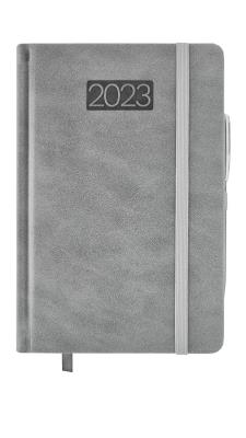 Opakowanie Kalendarz 2023 lux z gumką B5 dzienny V4 szary